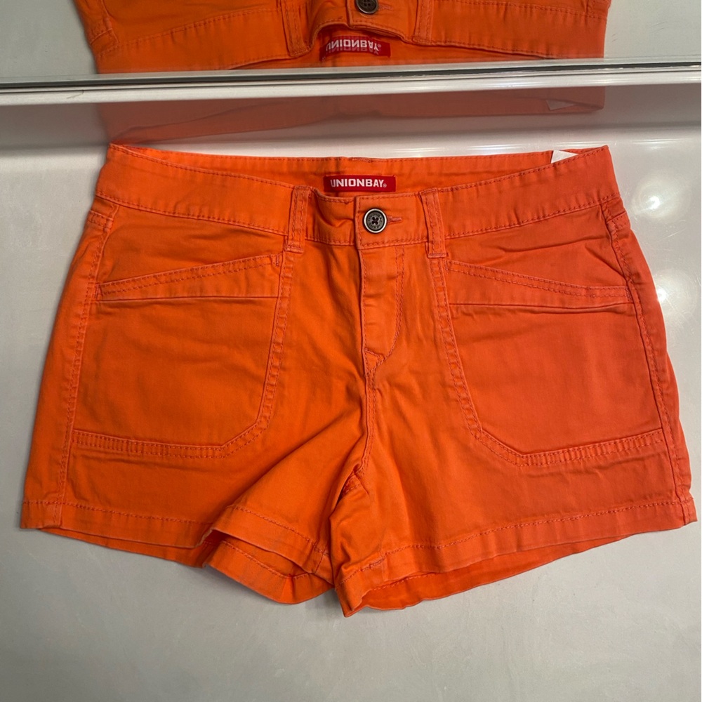Unionbay Delaney Orange Shorts size 11